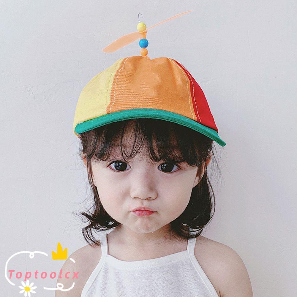 Mũ Snapback TOPTOOLCX, Cánh quạt máy bay trực thăng Mũ bóng chày vui nhộn dành cho người lớn Mũ che nắng chuồn tre cầu vồng