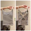 Milyfashion Hot Girl Gợi Cảm Với Miếng Lót Ngực Rỗng Cotton Sọc Sling Có Miếng Lót Ngực Ngắn Top Mỏng Hơn Nhìn Đẹp Lưng Hot Girl Y2K MLHV