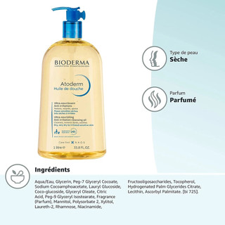 (TEM CÔNG TY) Dầu Tắm Bioderma Làm Dịu Da Khô, Nhạy Cảm Atoderm Huile De Douche (100ML - 1000ML)
