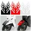 GILL 1 Miếng Dán Xe Máy, Decal Ngọn Lửa Đua Sọc Fender Phản Quang Miếng Dán, Bền Chống Trầy Xước Trang Trí PVC Chống Thấm Nước Miếng Dán Trang Trí Cho Xe Máy Điện Xe Máy