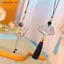 # HB # Phong Cách Trung Quốc Mới Mực Thư Pháp Quạt Bướm Mặt Dây Xích Điện Thoại Di Động Dây Chống Mất Dây Móc Khóa Vintage Túi Mặt Dây Chuyền Quà Tặng.
