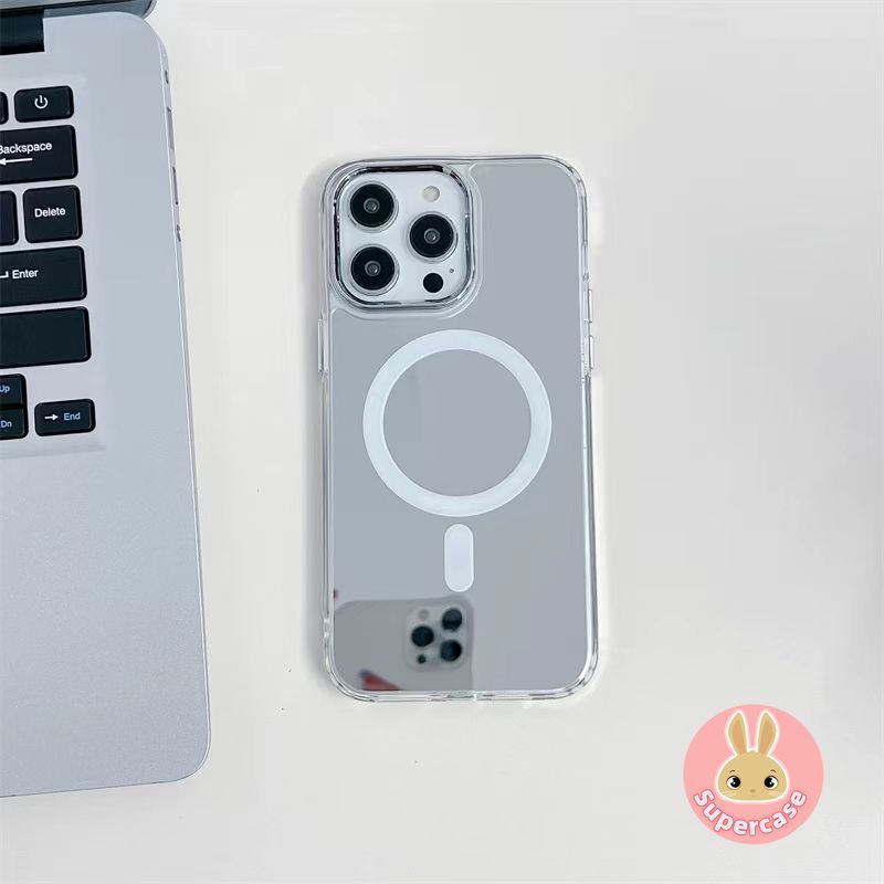 Ốp Điện Thoại Gương Từ Tính Đơn Giản Cho Google Pixel 10 Pro XL 10A 9 Pro XL 9A 8 Pro 8A 7 Pro 7A 6A 5 XL 5A 4 4A 3A XL 4G 5G Vỏ Khung Mạ Sang Trọng Vỏ Mềm