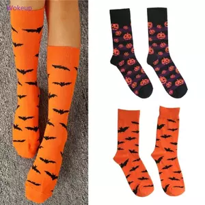 Tất Lễ Hội Halloween Cotton Sáng Tạo với Hình Bí Ngô và Mắt Cá
