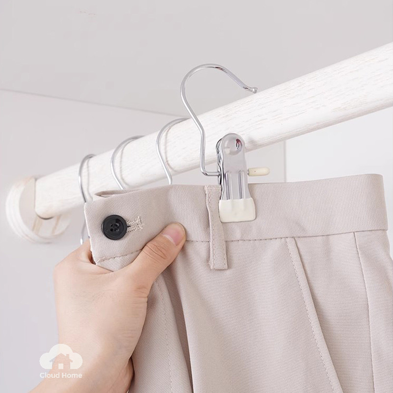Móc kẹp mũ, tất, chống gió, không để lại dấu vết, bằng thép không gỉ, móc kẹp khăn, kẹp quần áo đa năng.