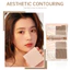 【Roshy】Bảng phấn tạo khối bắt sáng bảng phấn tạo khối bốn màu. phấn tạo khối lì ánh ngọc trai