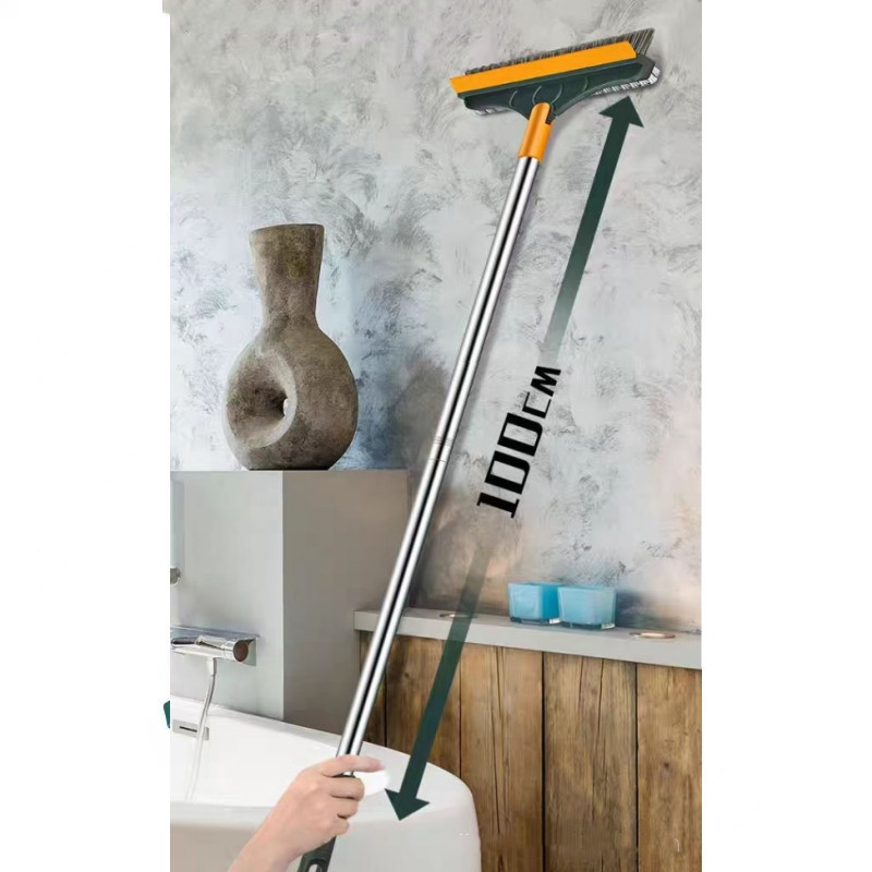 Cây Chổi Chà Sàn Và Gạt Nước Nhà Tắm, Nhà Vệ Sinh Đa Năng 3 Trong 1, Chổi Cọ Sàn Và Gạt Nước -FE120