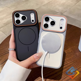 Ốp Điện Thoại Từ Tính Mờ Sang Trọng Cho IPhone 17 Pro Max 12 13 14 15 16 Pro Max 11 Vỏ Khung Mềm Vỏ Chống Sốc
