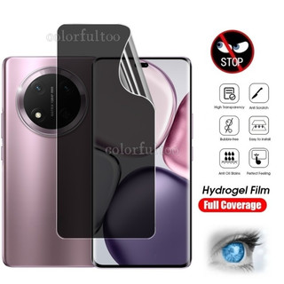 Honor X9C 5G 2in1 Phim Hydrogel Riêng Tư Chống Gián Điệp Cho Honor X9d X9c X9b X9a X 9b X 9C HonorX9C 5G 2024 Full Cover Mặt Trước Mềm Riêng Hydrogel Bảo Vệ Màn Hình Phim Ống Kính Máy Ảnh