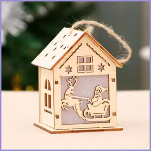 Giáng Sinh Phát Sáng Nhà Sáng Tạo Sáng Tạo Cây Giáng Sinh Trang Trí Nhà Đa Năng Làng Giáng Sinh LED mueadsyvn