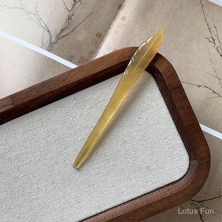 [Autumn Leaf] Phong cách tòa án Trung Quốc cực kỳ đơn giản sừng dê Horn Trâm cài tóc  cổ điển Hán phục đĩa búi tóc trang sức không dễ gãy và bền
