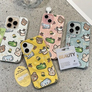 Ốp điện thoại mềm họa tiết hình động vật gợn sóng cổ điển cho iPhone 17 16 15 14 13 12 11 Pro Max 14 15 16 Plus iPhone AIR