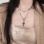 Mặt Dây Chuyền Choker Phong Cách Hồng Kông, Đá Quý Sáng Bóng, Phụ Kiện Thời Trang Đặc Biệt