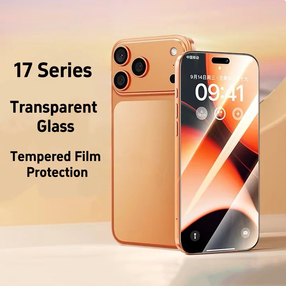 Phim Kính Trong Suốt Cho iPhone 17 Pro Max 17 Air 16 Plus 15 14 13 12 11 Xs Max XR IX Bảo Vệ Màn Hình Trong Suốt Hoàn Toàn