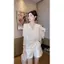 Suit năm 2026 dành cho nữ mùa hè, áo sơ mi trắng cao cấp, quần short thanh lịch.