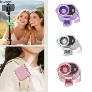 Quạt điện Mini LACYESUK, 360° Xoay 4 Tốc Độ Kẹp Nhỏ Trên Quạt, Kích Thước Bỏ Túi Hoạt Động Im Lặng 199 Tốc Độ Có Thể Điều Chỉnh Bằng Ánh Sáng Và Dây Buộc Xe Đẩy Cho Bé Quạt Để Bàn