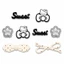 Set charm Hello Kitty gắn dép siêu kute Sweet đen dễ thương
