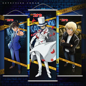 Thám Tử Lừng Danh Conan Hàng Hóa Shinichi Kudo Haihara Ai Kaito Kidd Poster Tranh Trang Trí Anime Cuộn Tranh Treo 26.4.27