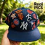 Mũ bóng chày Snapback MLB Pro Standard màu xanh hải quân, điều chỉnh được, vành cong, che nắng, unisex.