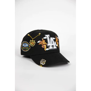 Mũ lưỡi trai New Era 9Fifty Los Angeles Dodgers màu đen, thiết kế city của angels với patch kỷ niệm 50 năm