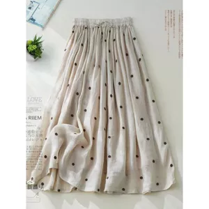 Váy dài chấm bi hai lớp dành cho nữ