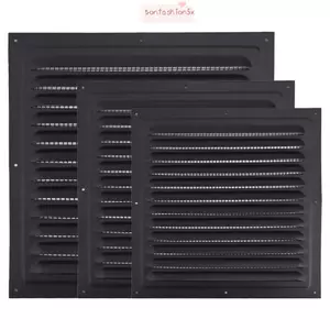 Lưới tản nhiệt lỗ thông hơi ITRUMPET, Vỏ hệ thống không khí bằng hợp kim nhôm Vỏ thông gió màn hình, Cửa thoát khí 100 / 150 / 200 / 250 / 300 / 400mm Tấm làm mát sưởi ấm Tấm làm mát lỗ thông hơi Vỏ màn hình côn trùng