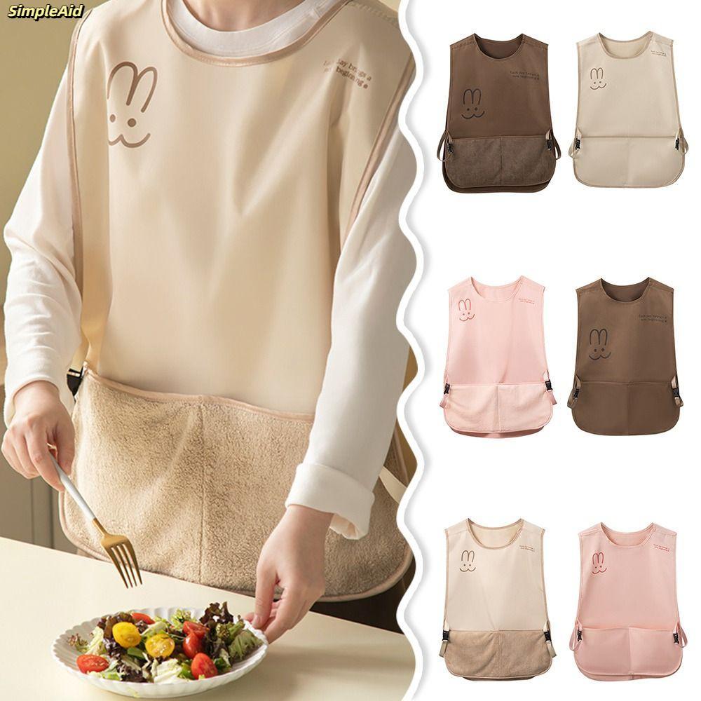 Tạp dề không tay SIMPLEAID, thoáng khí, chống nước, dễ lau, vest đa năng, phụ kiện làm sạch, phù hợp nhà bếp và quán cà phê