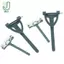 Bộ 10 DIY Nghệ Thuật Cây Hoa Thổ Cẩm với Kẹp Cố Định Hình Chữ T Tam Giắc cho Trang Sức Cưới