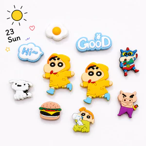 Set Charm Shin Áo Mưa Vàng Cute Hoạt Hình Dễ Thương Gắn Dép Crocs Trang Trí DIY Mini Xinh Xắn Năng Động Hot Trend 2026