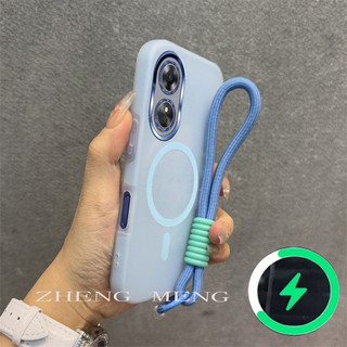 Thích hợp cho OPPO A17 A17K A97 5G A60 Ốp điện thoại di động có dây đeo vỏ mềm chống rơi TPU 0046
