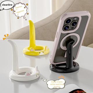 Giá đỡ điện thoại mèo CLEARLINE, Giá đỡ điện thoại để bàn góc có thể điều chỉnh, Giá đỡ điện thoại di động hoạt hình đa chức năng đa năng Nghiên cứu