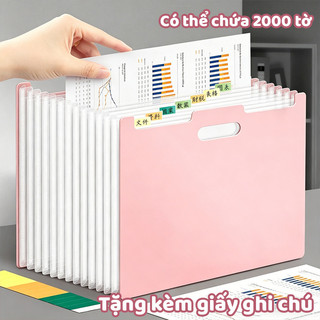 Túi Đựng Tài Liệu Cao Cấp 13 Ngăn A4 Chống Nước - Phụ Kiện Dành Cho Học Sinh Và Dân Văn Phòng