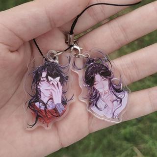 Heaven Official's Blessing Xie Lian Hua Cheng Cosplay Acrylic Keychain Figure Pendant Rope Phone Keyring Chai