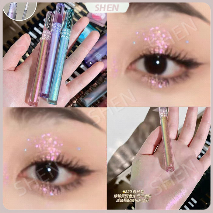 Liquid Fine Long Lanh Phấn Mắt Sequin Lấp Lánh Ngọc Trai Làm Đẹp Mỹ Phẩm Nằm Silkworm Liquid Eyeshadow