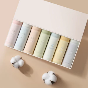 Quần lót cotton nguyên chất dành cho nữ, thoáng khí thân thiện với da, được trang bị đáy cotton kháng khuẩn, thiết kế giữa eo, phong cách ôm hông, màu trơn đơn giản,