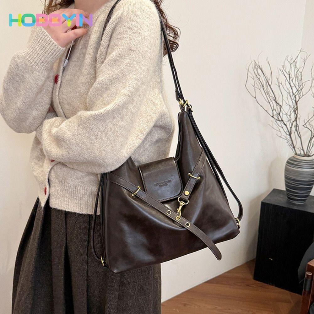 Túi Đeo Vai HOBBYIN, Túi Đeo Ngang Có Thể Điều Chỉnh Đơn Giản, Túi Ba Lô Da PU Bền Thời Trang Nữ Bé Gái
