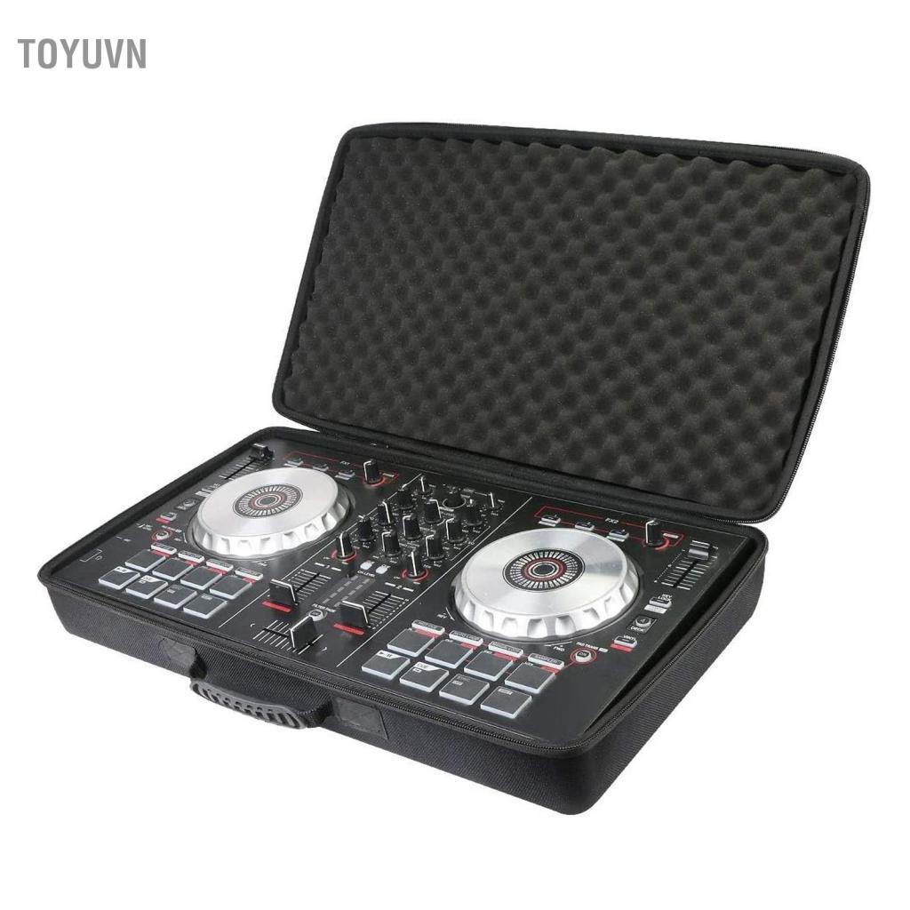 toyuvn Irfora DJ Controller Hard Case Các thiết bị tương thích Giữ an toàn Khóa kéo đôi Đệm xốp Tay cầm tiện lợi cho DDJ FLX4 400 SB2 SB3 RB