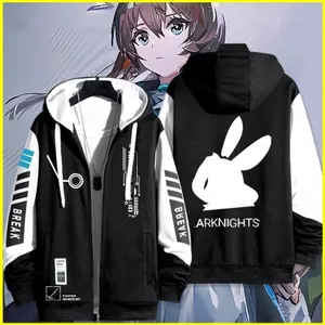 SY3 Arknights Amiya anime dây kéo Áo khoác Áo khoác XXS-6XL Unisex Top YS3
