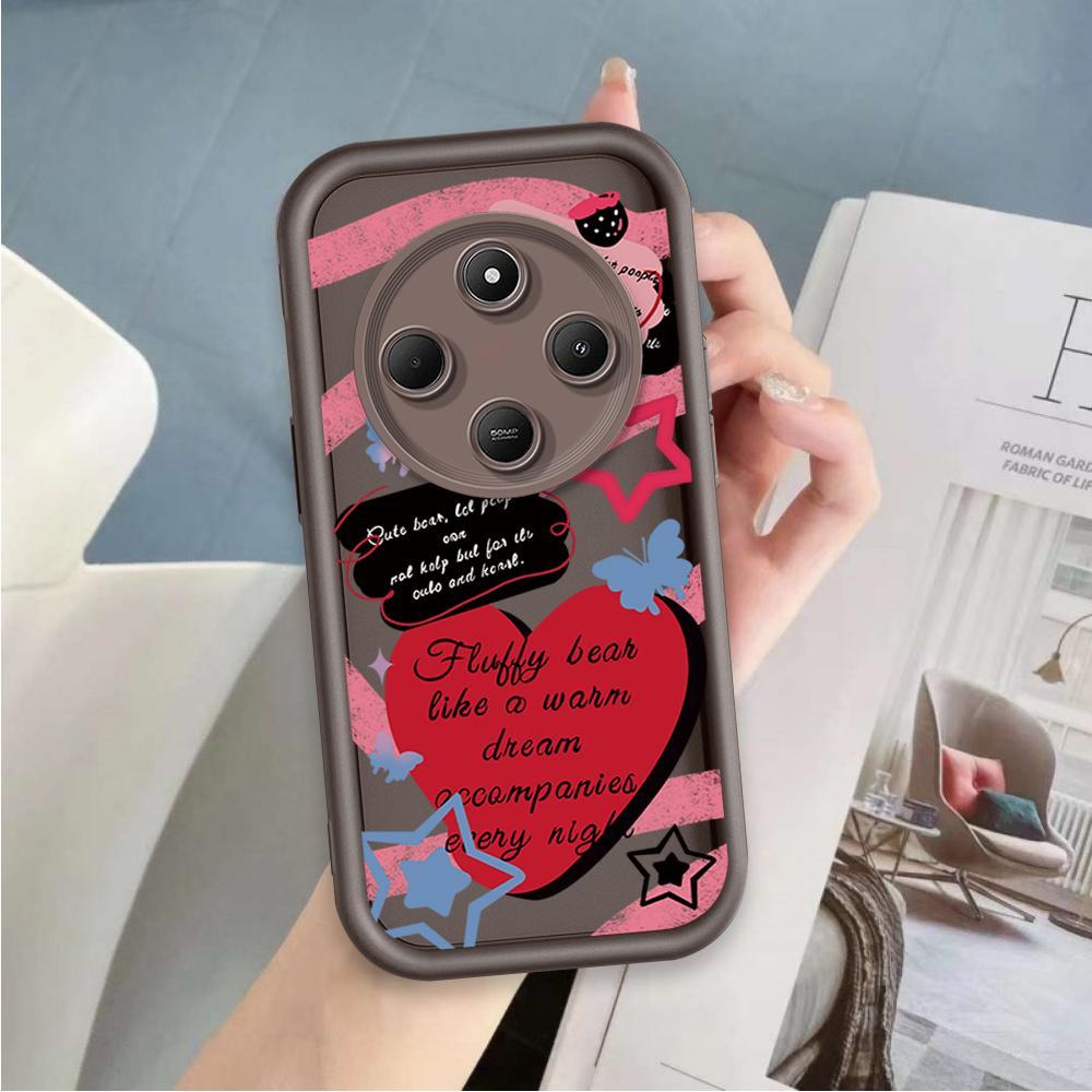 Ốp Lưng Cho Redmi 14C POCO C75 A4 Hoạt Hình Silicon Mềm Vỏ Điện Thoại TPU Tình Yêu Xu Hướng Giày Thiên Thần Mắt Chống Sốc Ốp Lưng
