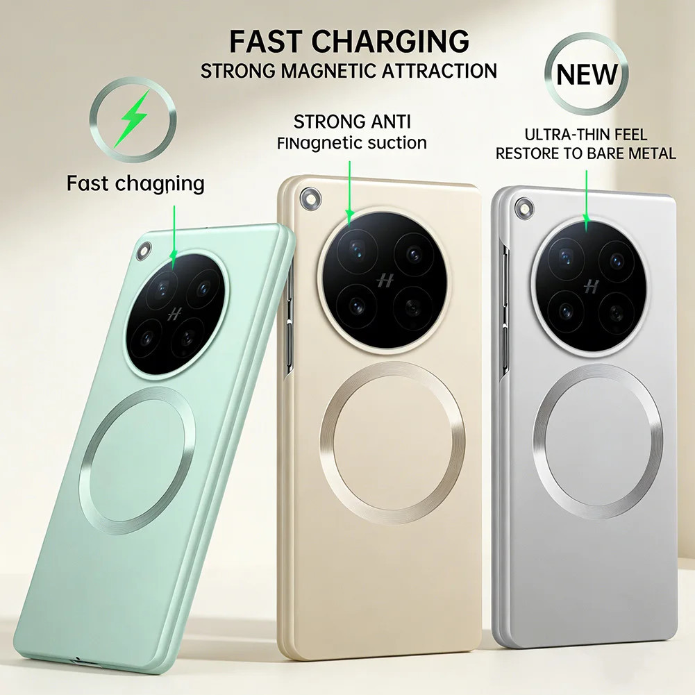 Viền Mỏng Có Vòng Từ Tính Ốp Lưng Điện Thoại OPPO Find N6 Find N5 N3 Fold Vỏ Bảo Vệ Camera Cứng Siêu Mỏng