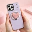 INS Dễ Thương Màu Hồng LOVE Giá Đỡ Điện Thoại Từ Tính Có Gương Cho Ốp Nam Châm Và IPhone 13 15 16 17 Pro Max 14 Plus Có Thể Gập Lại Nhẫn Cầm Chân Đế