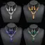 AqToCna 3 Cái / bộ Charming Pha Lê Thả Hình Bông Tai Nelace Thanh Lịch Cưới Bộ Trang Sức Hợp Thời Trang Quà Tặng Phụ Kiện Tiệc Cô Dâu AqToCna