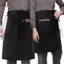 TRTR Universal Unisex Nửa Bust Yếm Tạp Dề Nhà Hàng Nhà Bếp Cà Phê Quán Trà Phục Hồi Đầu Bếp Đồng Phục Eo Tạp Dề Ngắn Với Nhà Thơ VN