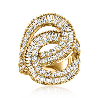 Châu Âu Mỹ ins Phong Cách Mới Zircon Hình Học Vòng Phóng Đại Nữ