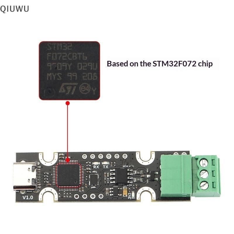 Bộ chuyển đổi USB sang CAN chuyên nghiệp QIUWU 1 chiếc Hỗ trợ Firmware Klipper có thể gập lại cho hệ thống giám sát dữ liệu thời gian thực.