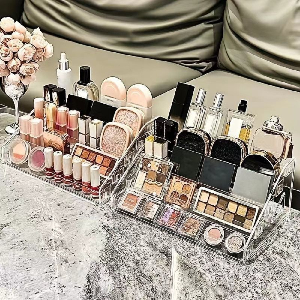 Kệ Đựng Mỹ Phẩm Nhiều Tầng 3/5/7 Tầng, Kệ Makeup Decor Bàn Trang Điểm Đựng Nước Hoa Sơn Móng Tay Gọn Gàng