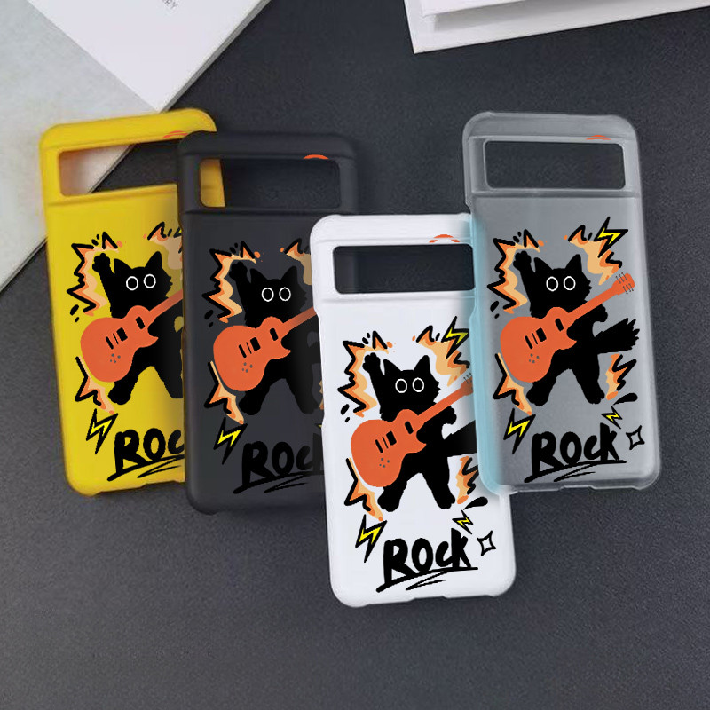 Dành Cho Google Pixel 11 Pro 10A 10 Pro XL 9A Pixel 8 7A 7Pro 6A 5A "ROCK Cat" Micro Matte Mỏng Vỏ Điện Thoại / Quấn Nửa Google Pixel Cover