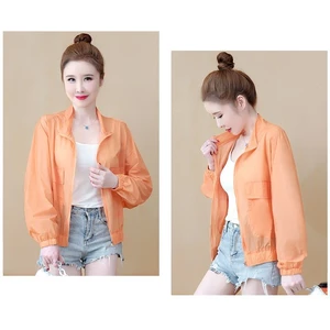 Áo khoác ngắn thể thao chống nắng chống tia cực tím nhẹ áo khoác nữ