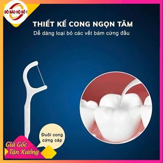 Tăm chỉ nha khoa siêu mảnh 1 hộp 50 cái, làm sạch kẽ răng, chăm sóc răng miệng yoyostore