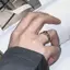 Springevenstar Mobius Rainbow Ring Thiết kế Niche Xu hướng cá tính Màu chỉ mục Nhẫn ngón tay Springevenstar