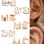 AqToCna 12 Cái / bộ Vòng Đeo Tai Lá Tai Kẹp Bông Tai Cho Nữ Earcuff Không Xuyên AqToCna
